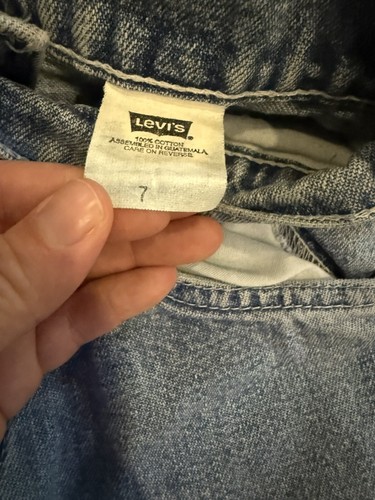 Vintage 90s Levi’s Jeans Size 7 Boys Youth Cargo Capenter Hip Hop - Picture 2 of 3