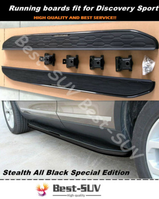 Black Patterned Running Board Side Step fits for Discovery Sport 2015-2021 black