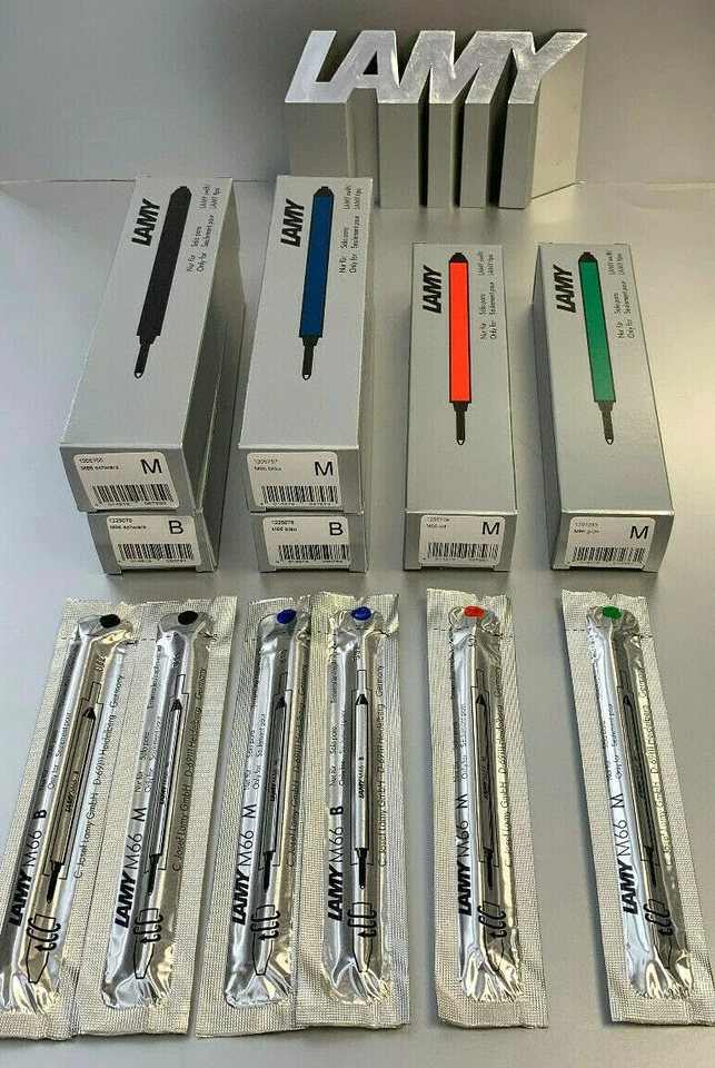 Lamy M66 Tintenroller Mine M u B Ersatzmine in 4 Farben für dialog swift u tipo