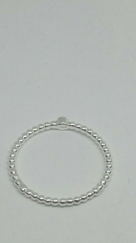 Silberring 925 Silber mit mini Swarovski Stein in Opal blau, Gr. 46 bis 64 - Bild 5 von 5