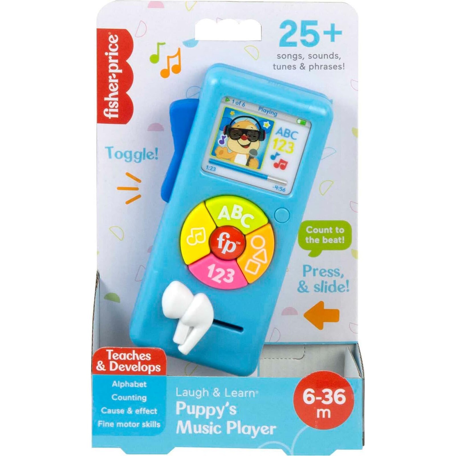 Музыкальный плеер Fisher Price Смейся и учись для щенков НОВЫЙ В НАЛИЧИИ 3890₽
