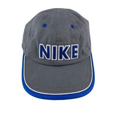Nike Kids Baseball Cap Adjustable Grey Spellout Child One Size