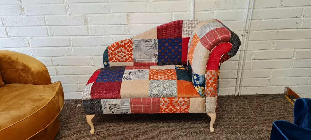Patchwork Chaise lounge sofa