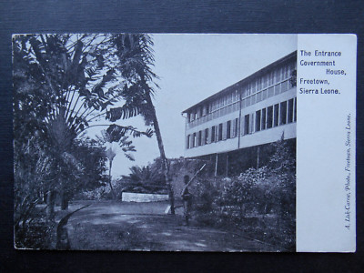 Eingang Government House Freetown SIERRA LEONE Westafrika - A Lisk Carew um 1910