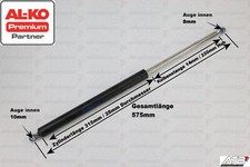 Gasfeder 2250N Kraft Dämpfer Böckmann Pferdeanhänger Heckklappe 281987