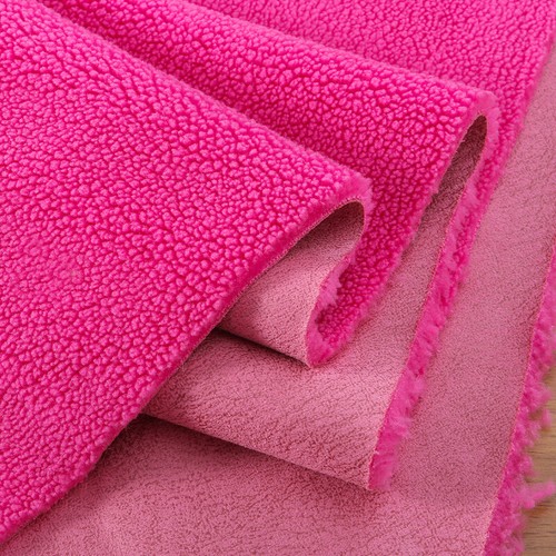 Faux Lamb Wool Sherpa Teddy Fleeced Thicken Suede Fabric Warm DIY Clothing 50CM - Picture 6 of 32