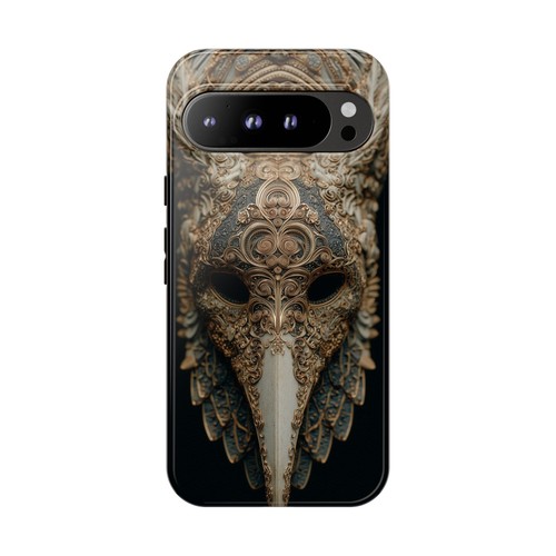 Phone Ink - Cover Case for iPhone Galaxy Pixel - Decorated Plague Mask Gold - Picture 136 of 261