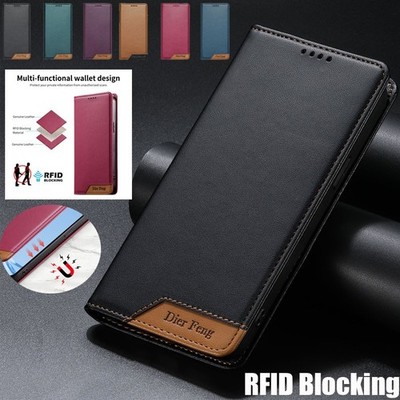 For Redmi Note 15 14 13 12 Pro Plus 15C Case Wallet RFID Blocking Leather Cover