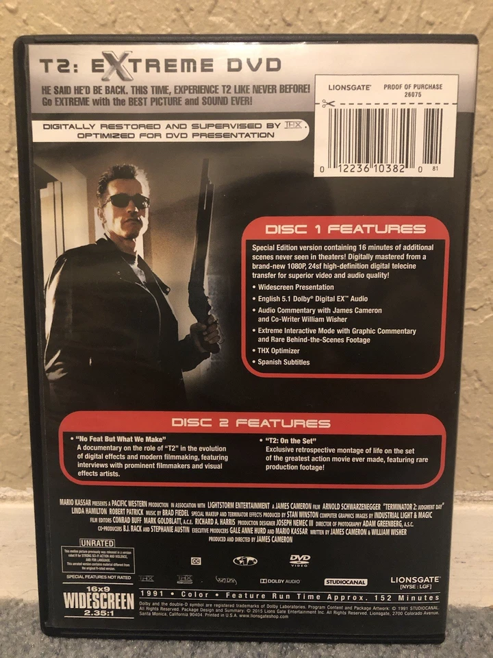 Terminator 2 Judgment Day  (1991) Special Edition 2-Disc DVD - Image 2 of 4