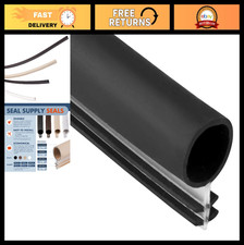 Weatherstrip Seal 5/16" Bulb Bubble Kerf Mount - 4 Colors, 6 Lengths - 25' Black