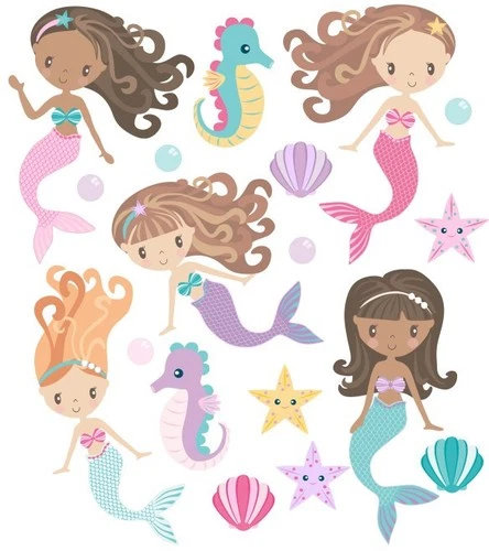 Mermaid Self Adhesive Wall Sticker