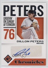 2018 Panini Chronicles Auto Dillon Peters #CA-DP Auto no9
