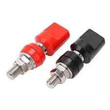 2Pcs Battery Terminal M8 Stud Remote Battery Binding Post with 4mm Plug Power 