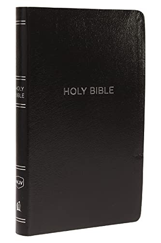 NKJV, Thinline Reference Bible, Leather-Look, Black, Red Letter Edition, Comfor - Image 4