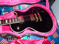 Stunning Burny Rlc-60 Super Grade L.p Custom Black, Upgraded Pickups And Wiring