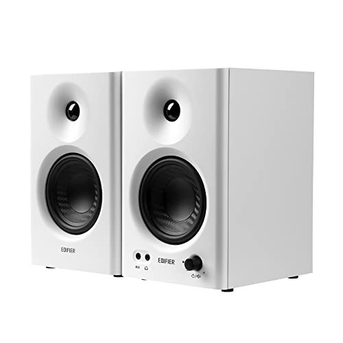 Compact 4-Inch Active Bookshelf Studio Monitors - Perfect for Music Production