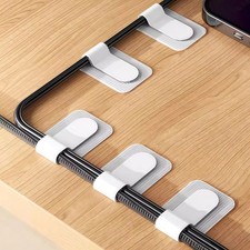 100 Pcs Hook and Loop Cable Straps,Self Adhesive Hook and Loop Cable Ties,Adj...