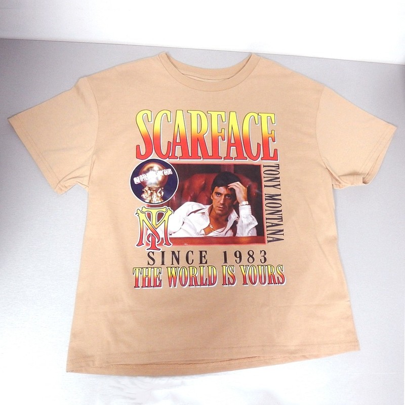 Scarface Movie Tony Montana Since 1983 Short Sleeve Adult Large Graphic T-Shirt