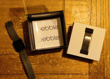 Smartwatch originale Pebble Time acciaio (2016) - grigio canna di fucile (lotto 3)
