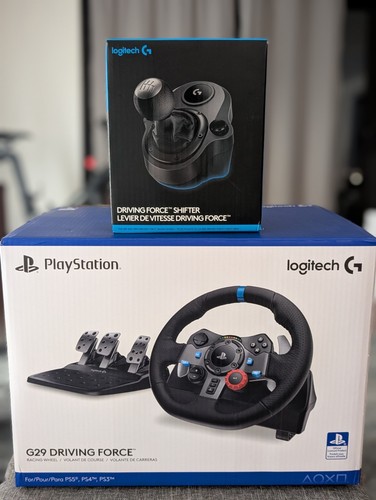 Logitech G29 Driving Force Wheel and Driving Force Gear Shift for PS4/5 and PC