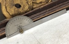 SK No. 19 Stainless Steel Protractor Machinist Toolmaker Layout Tool JAPAN