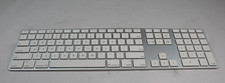 Apple A1243 Aluminum Wired Keyboard Full Size, With Keypad, Mac, Genuine Tested