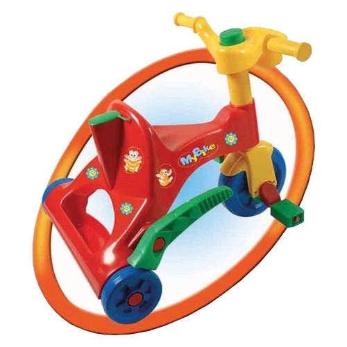 Triciclo Giringiro' A Pedali Primipassi, Bici A Tre Ruote Per Bambini - Foto 4 di 6