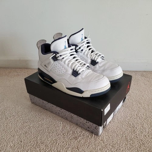 Air Jordan 4 Retro LS Columbia Size 11 2015 Legend Blue White Navy 314254-107 