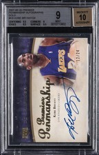 2007 UD PREMIER PREMIER PENMANSHIP GOLD #PENKB KOBE BRYANT #/24 BGS 9