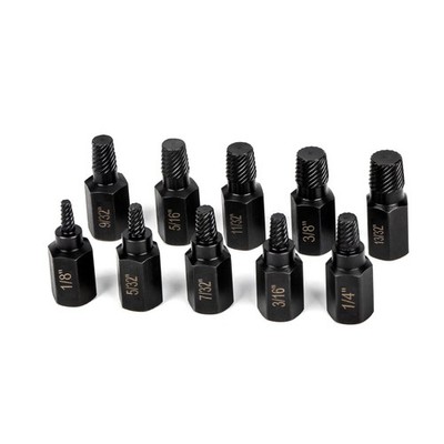 Screw Extractor Set, Hex Head Easy Out Set 10 Pieces, Multi-Spline Ez Out Stripp