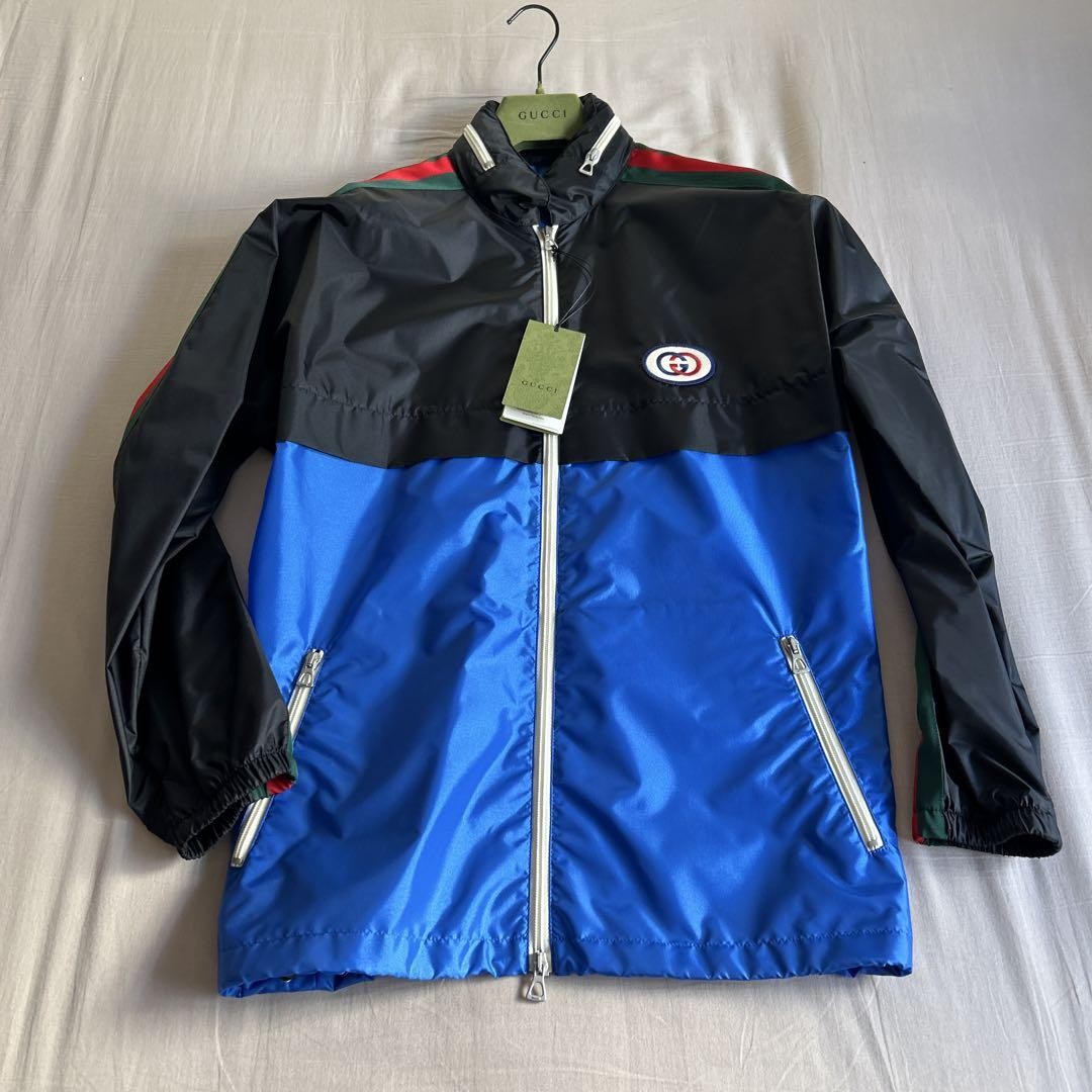 【新品未使用】GUCCI SPW BLOUSON BLUE/NAVY サイズ44 新品未使用】GUCCI SPW BLOUSON BLUE/NAVY サイズ44
