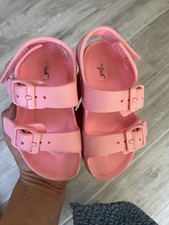 Cat Jack Size 7 Pink Sandals Pre Owned Neon Pink