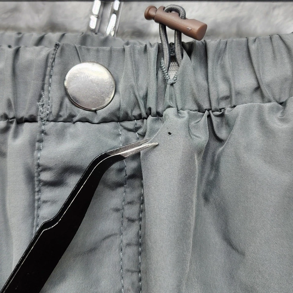 Pantalones Emerson Lang para mujer L gris carga paracaídas pierna ancha ropa de calle utilitaria Foto 3 de 4