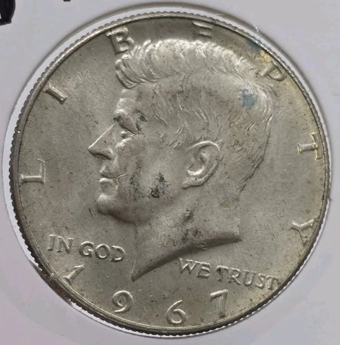 1967 40% SILVER KENNEDY HALF DOLLAR Uncirculated 50c US Coin JFK