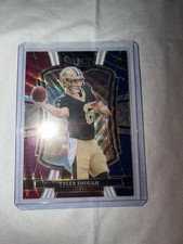 Panini Select 2025 Tyler Shough Saints Rookie Tri-Color Prizm Premier #141 /299
