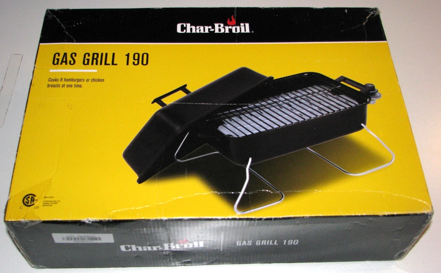 Char-Broil Gas Grill 190, Portable Tailgate Grill