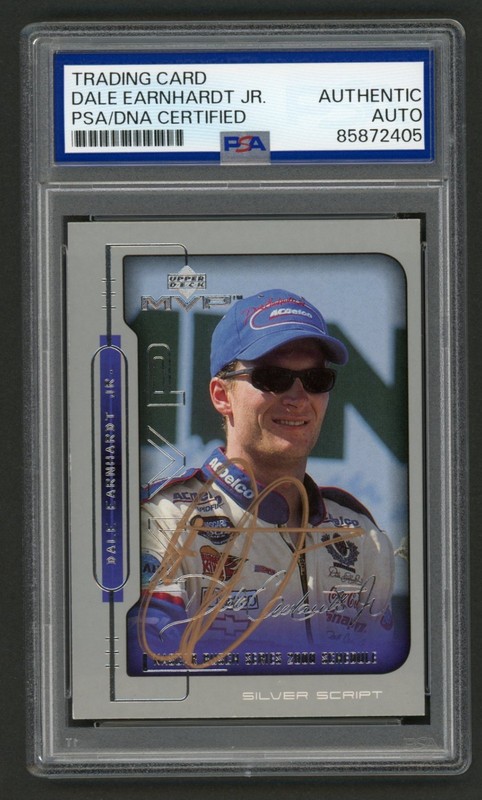 Dale Earnhardt Jr Signed 2000 Upper Deck MVP Card #93 (PSA) NASCAR Racing Auto