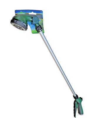 Ground Work 29'' Watering Wand 3-Pattern Garden Hose Spray Nozzle Adjustable NEW