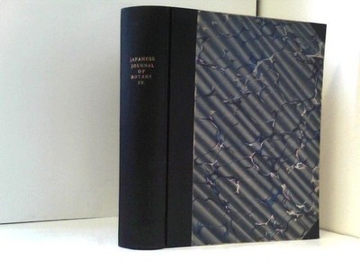 National Research Council of Japan  Japanese Journal of Botany Volume IV (1928-1