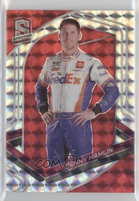 2021 Panini Chronicles Spectra Interstellar Red 36/49 Denny Hamlin #23 7m3