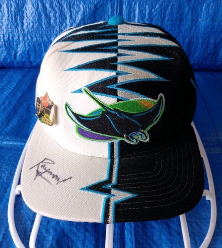 Inaugural 1998 Starter Shockwave MLB TAMPA DEVIL RAYS Hat - SIGNED - RARE