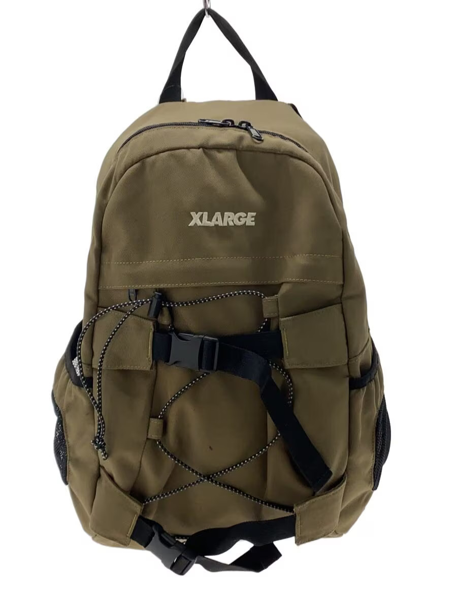 X Large Backpack Polyester Grn Solid 01193018 KKT… - image 1