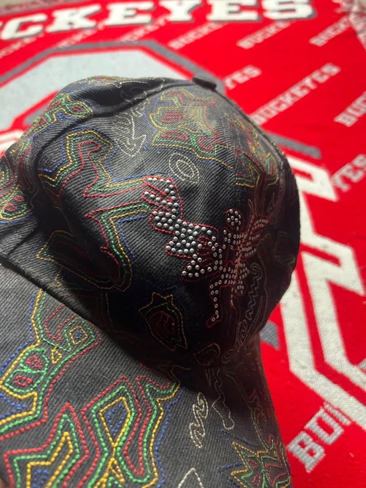 Vintage Mega USA Aztec Print Baseball Cap | L image 2
