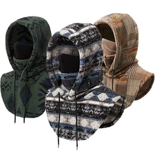 Windproof Fleece Neck Winter Warm Balaclava Ski Full Face Mask for Cold Weather