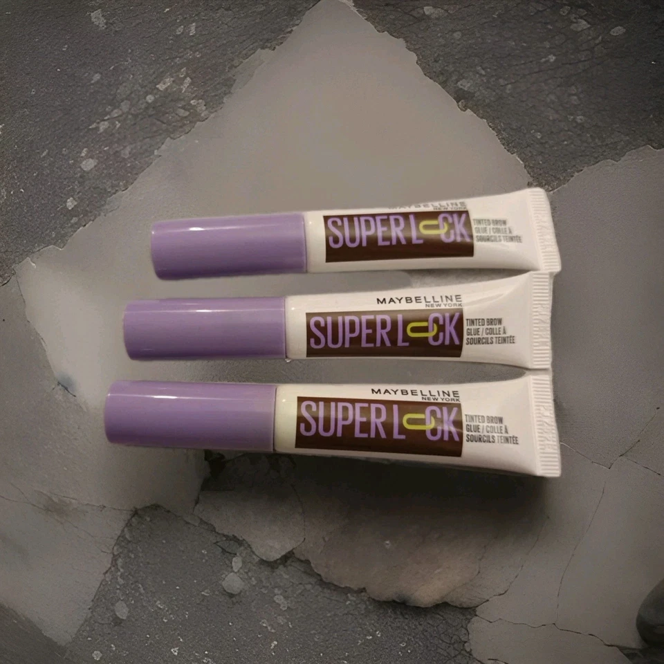 Maybelline New York 3 Gels Fixant Sourcils - Super Lock Neuf - Marron - Photo 1/3