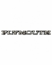 Vintage Plymouth Car Emblem Badge Metal Nameplate Classic Auto Trim