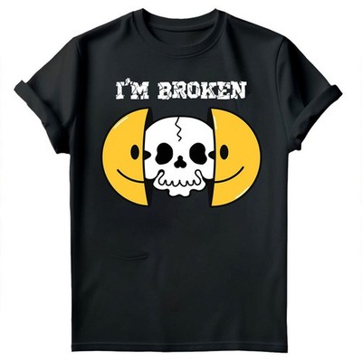 I'm Broken I'm OK Mental Health Awareness End The Stigma Disorder T-Shirt #MHA