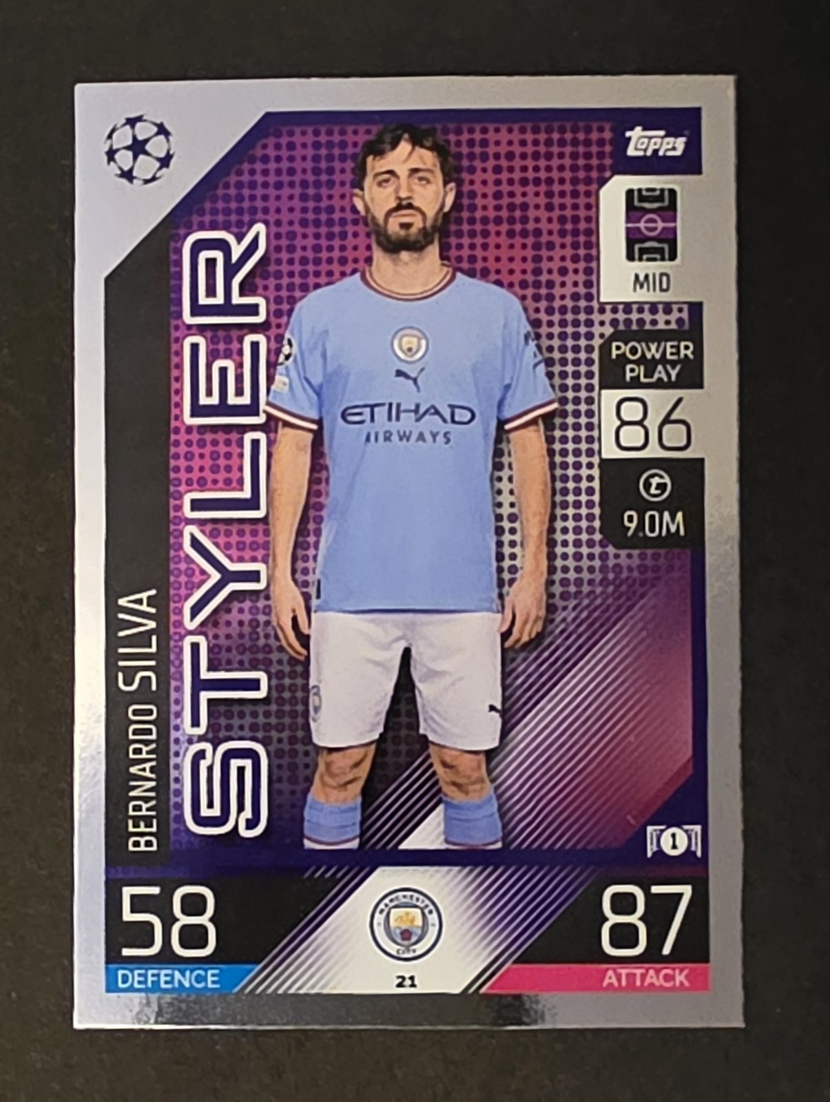 2022-23 Topps Match Attax UEFA Club Competitions - Styler Bernardo Silva #21