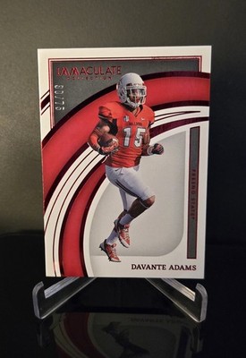 ed/75 🔥 DAVANTE ADAMS 2022 Panini Immaculate Collection Ruby Red