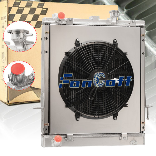 2-Row Radiator Shroud Fan For 1999-2004 Chevy GMC W3500 W4500 Isuzu NPR NQR 4.8L